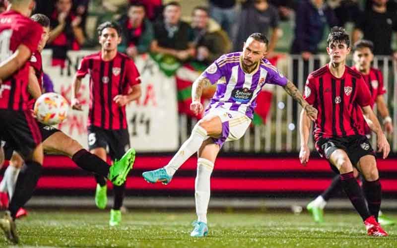 Iván Sánchez anota en el triunfo del Valladolid en Copa del Rey