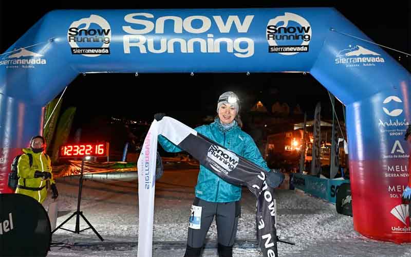Silvia Lara, campeona de la Snow Running de Sierra Nevada