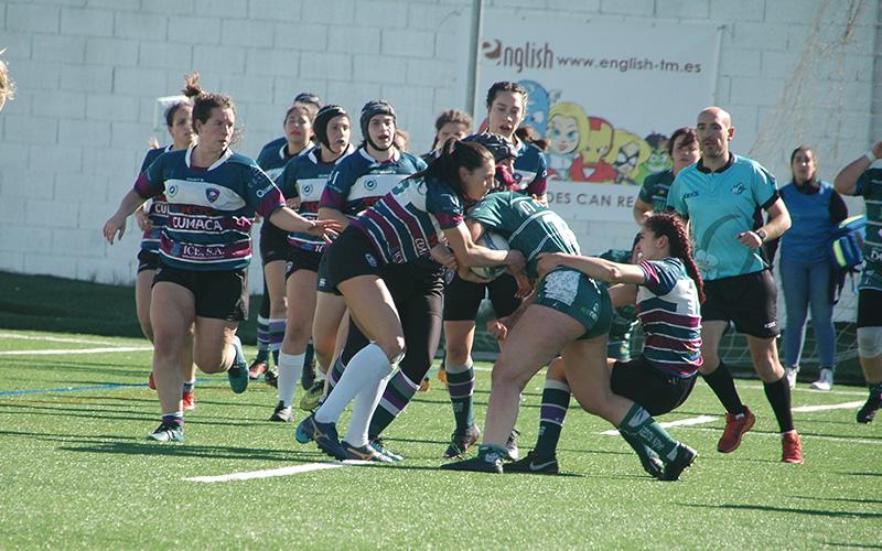 Un Jaén Rugby femenino lastrado por las bajas plantó cara a CR Málaga