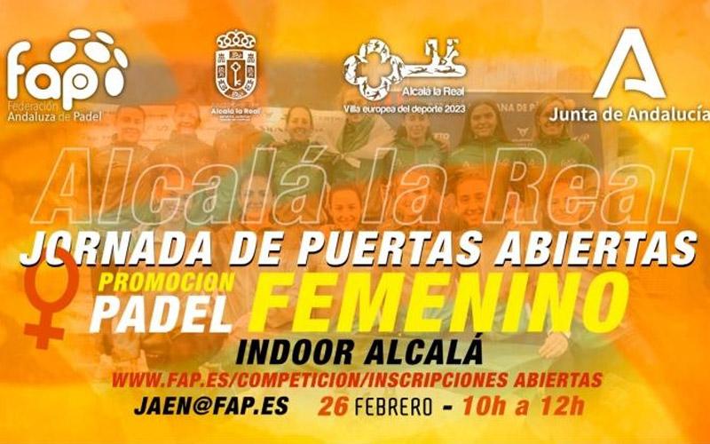 Jornada de promoción del pádel femenino en Alcalá la Real
