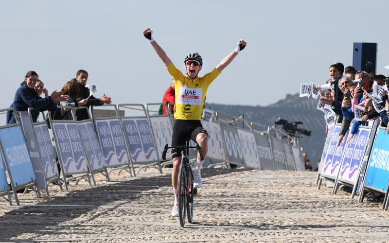 Segundo triunfo de Pogaçar para reforzar su liderato en la Vuelta a Andalucía