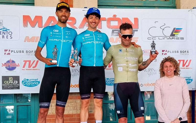 Francisco Javier Poza y Ana Belén García, ganadores de la I Maratón BTT ‘Minares de Linares’