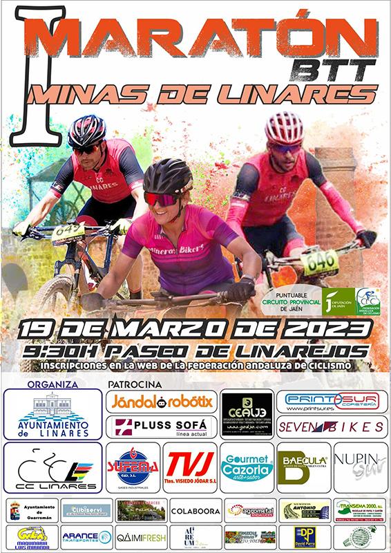 cartel maraton btt minas de linares