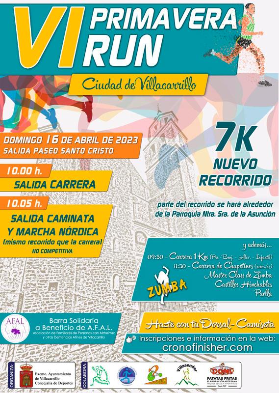 cartel primavera run villacarrillo 