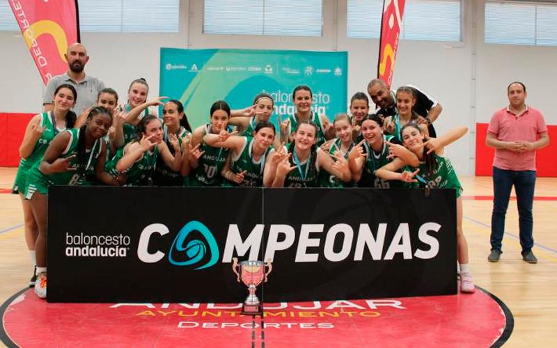 Las chicas del CB Andújar levantan el título de campeonas provinciales de baloncesto infantil