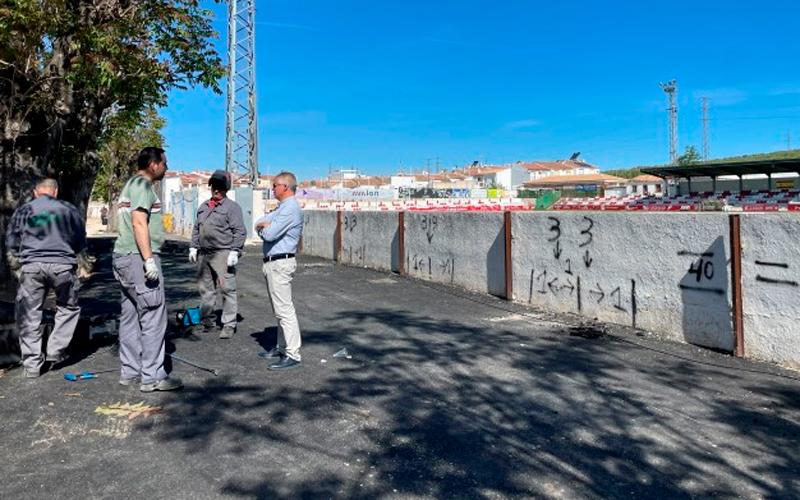 El Ayuntamiento de Martos avanza en las obras del campo de fútbol ‘Ciudad de Martos’