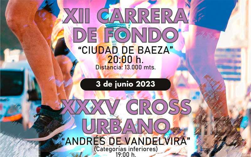 Baeza acoge la XII Carrera de Fondo ‘Ciudad de Baeza’ y la XXXV Cross Urbano ‘Andrés de Vandelvira’ este sábado