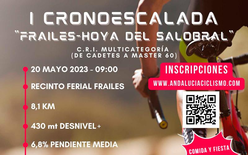La Cronoescalada ‘Frailes-Hoya del Salobral’ se estrena en el Circuito Jaén de Carretera 2023
