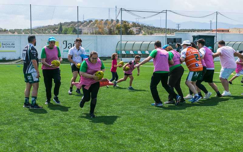 La IV Fiesta del Rugby Inclusivo de Jaén Rugby volvió a aunar deporte y solidaridad