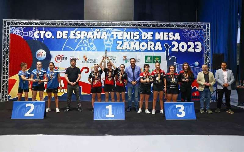 Hujase Jaén alcanza el podio en el Campeonato de España de Tenis de Mesa