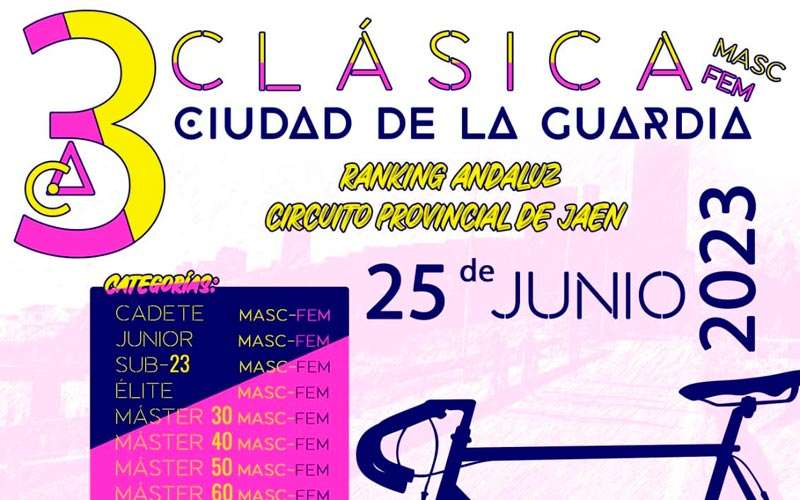 La III Clásica ‘Ciudad de la Guardia’ marca el ecuador del Circuito Provincial de Jaén Carretera