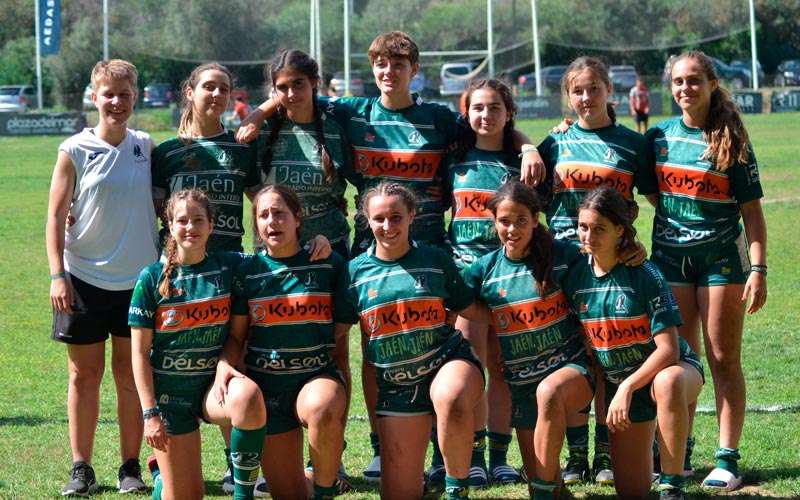 El equipo femenino M16 de Jaén Rugby, subcampeón de Andalucía de Rugby Seven