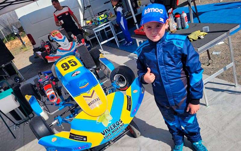 Jornada de aprendizaje para Mario Prieto en la segunda cita del Andaluz de Karting