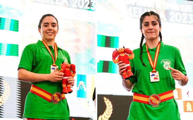 Carmen González y Marta López, campeonas de España de boxeo