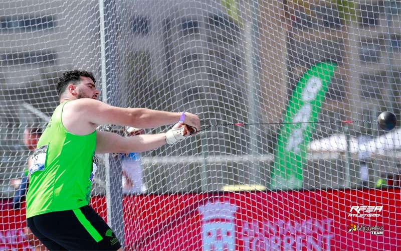 Alberto González, campeón de España de lanzamiento de martillo