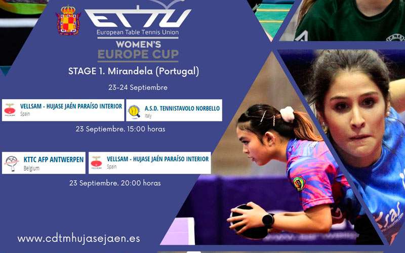 Hujase Jaén afronta su estreno en la ETTU Cup Women