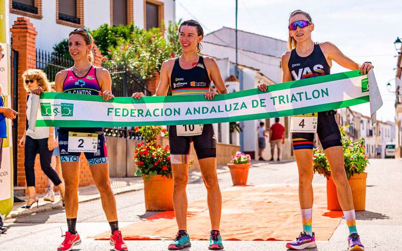 Sergio Correa y Ana Gay, los más rápidos en el Duatlón Cros ‘Balneario de Marmolejo’