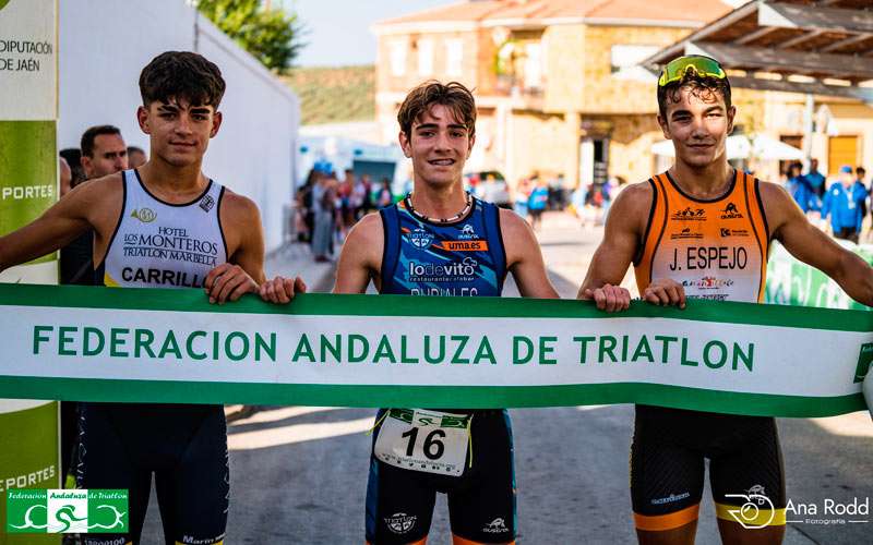 Dani Rubiales e Irene García, campeones andaluces de Duatlón Cros Cadete en Navas de San Juan