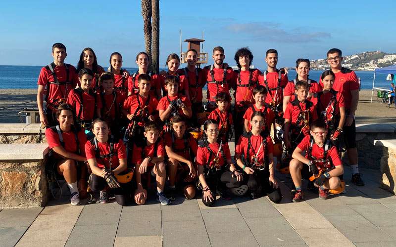 grupo espeleología villacarrillo campeon de españa tecnicas progresio vertical