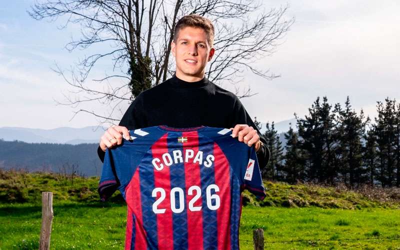 Corpas amplía su vinculación con la SD Eibar hasta 2026