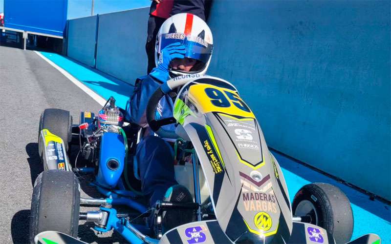 Mario Prieto estrena la temporada del Andaluz de Karting