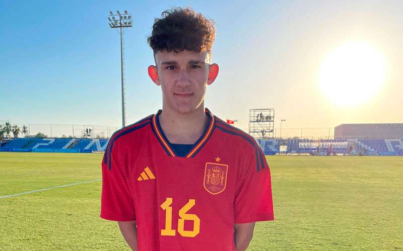 Exitoso debut del marteño Iker Fernández con la Selección Española sub-15