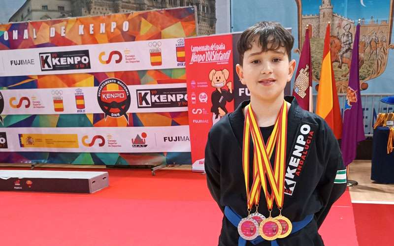 El ubetense Hugo Ruiz suma dos oros y dos platas en el Nacional de kenpo