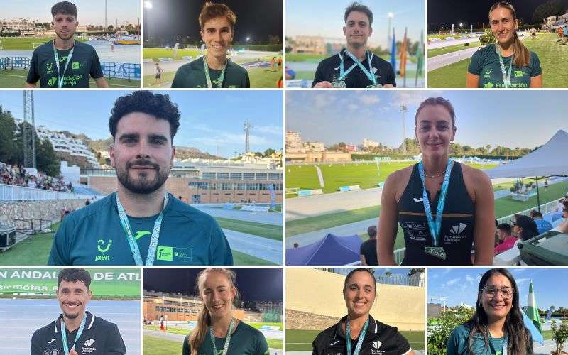 Gran nivel del Unicaja Atletismo en el Andaluz Absoluto con 19 medallas