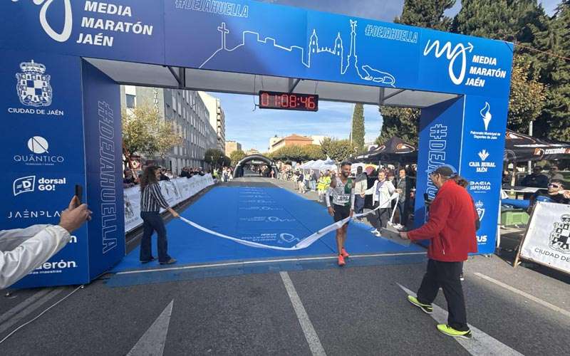 Andy Morales y Eliam Ajuria, ganadores de la XXIX Media Maratón ‘Ciudad de Jaén’