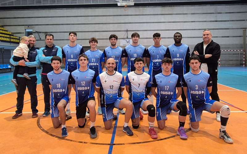 El CD Otiñar sufrió la derrota ante el Pizarra Voleibol