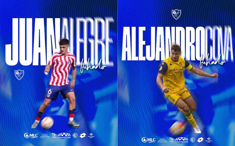 Juan Alegre y Alejandro Cova se incorporan al Linares Deportivo