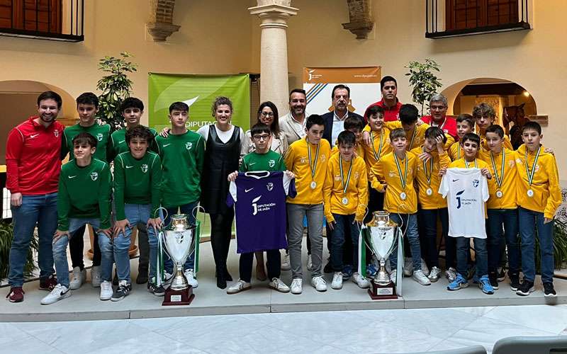 Recepción a las selecciones de fútbol sala campeonas de Andalucía