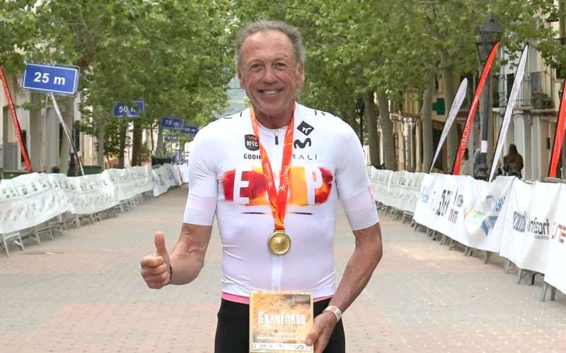 Mario Fernández, campeón de España M-60 en la modalidad de gravel