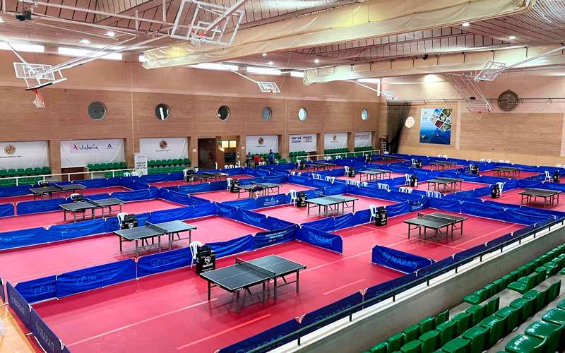 El pabellón de la UJA acoge el Nacional Universitario de tenis de mesa