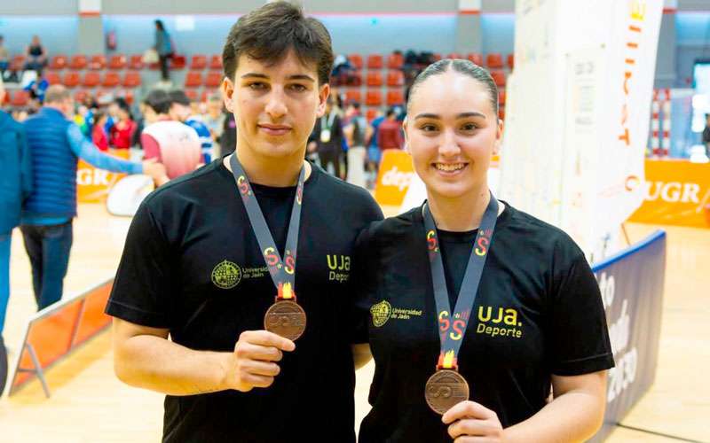 La UJA suma tres medallas en los CEUS de Lucha y Taekwondo