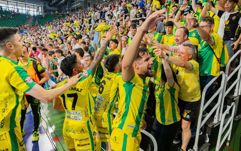 El Jaén FS celebrará la Copa del Rey con la Marea Amarilla este martes