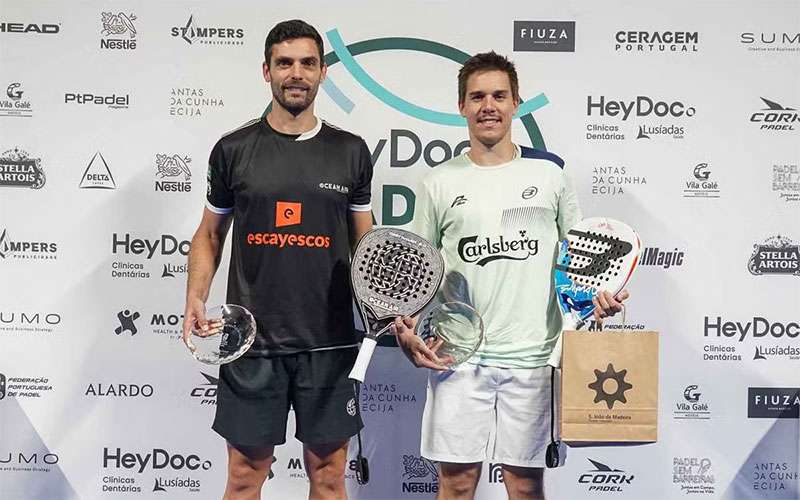 Antonio Luque, campeón de Portugal de pádel junto a Diogo Jesus