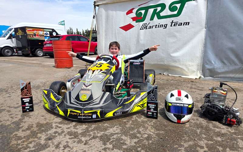 Gran pilotaje de Mario Prieto en Campillos para liderar el Andaluz de karting