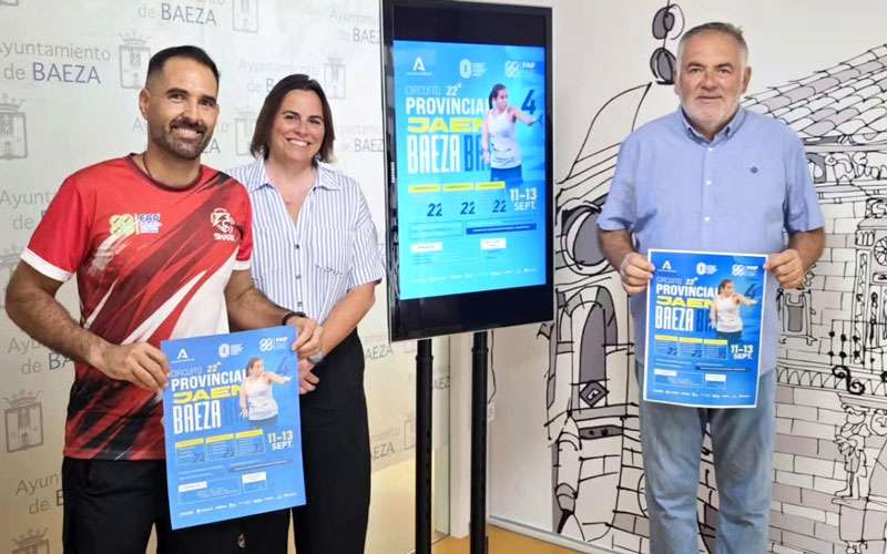 Baeza acogerá el Circuito Provincial de Pádel del 11 al 13 de septiembre